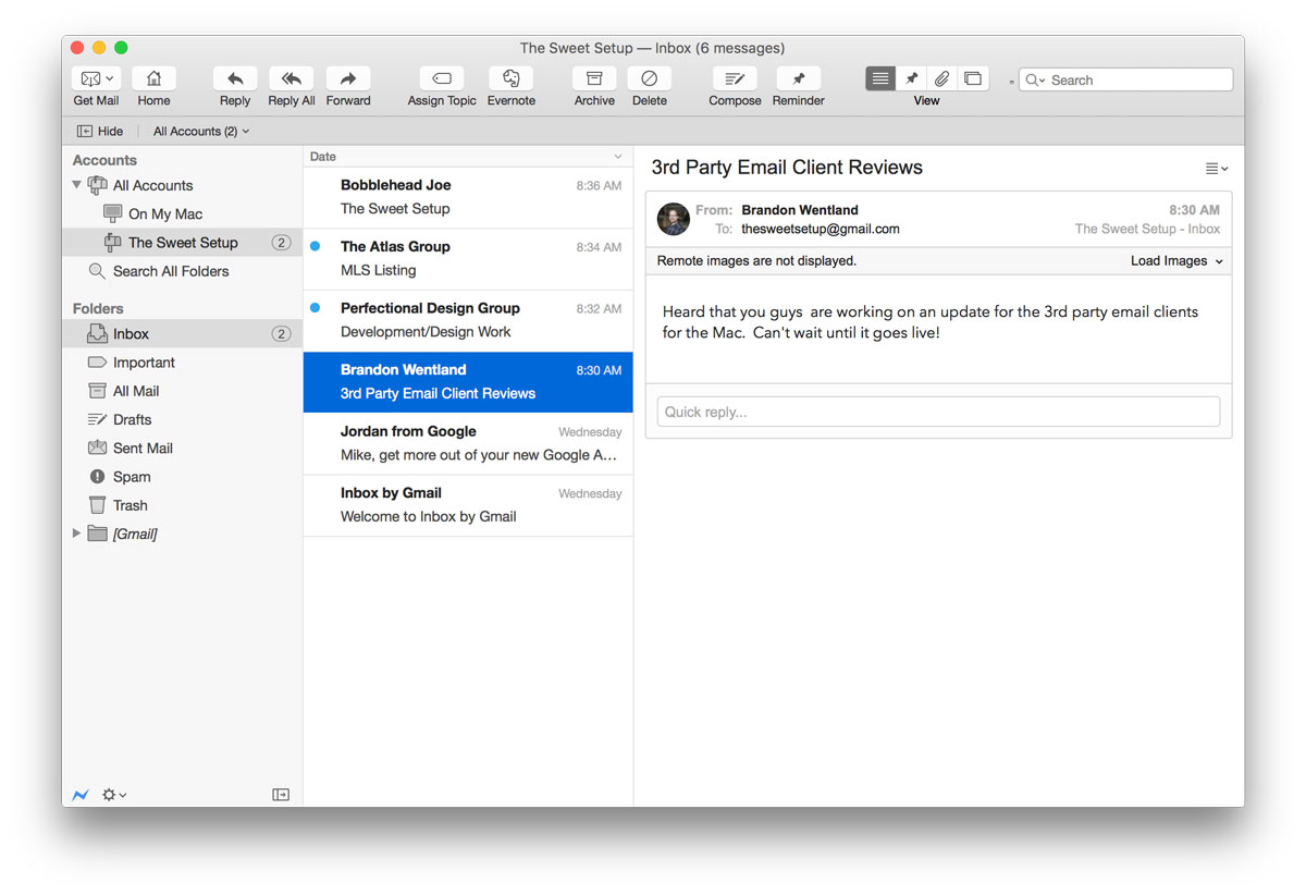 is there a google mail app for mac